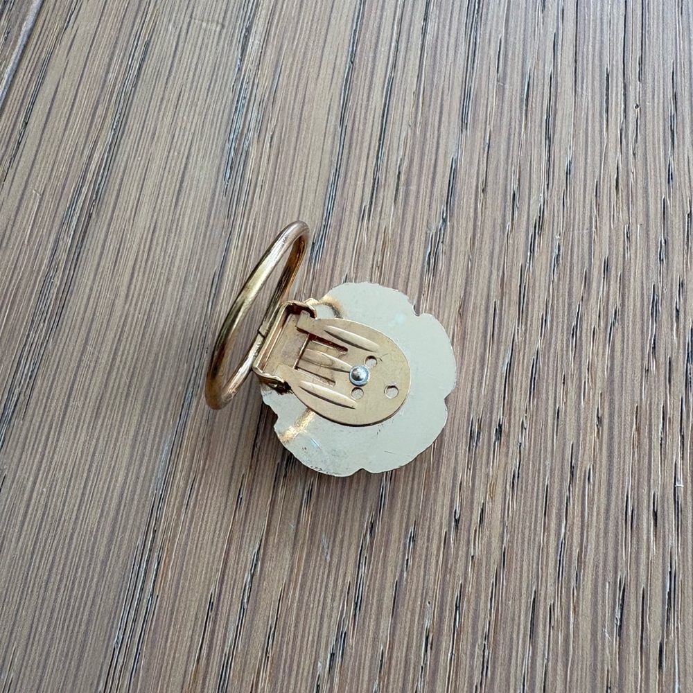 Vintage Gold-Tone Rose Scarf Clip - Picture 12 of 12